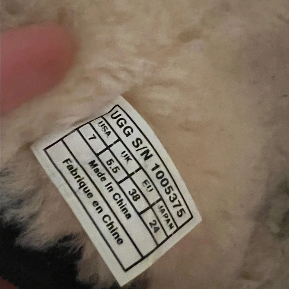 UGG Classic Tall Black Suede Boots with Metal Logo US Women's Size 7 - Picture 6 of 16